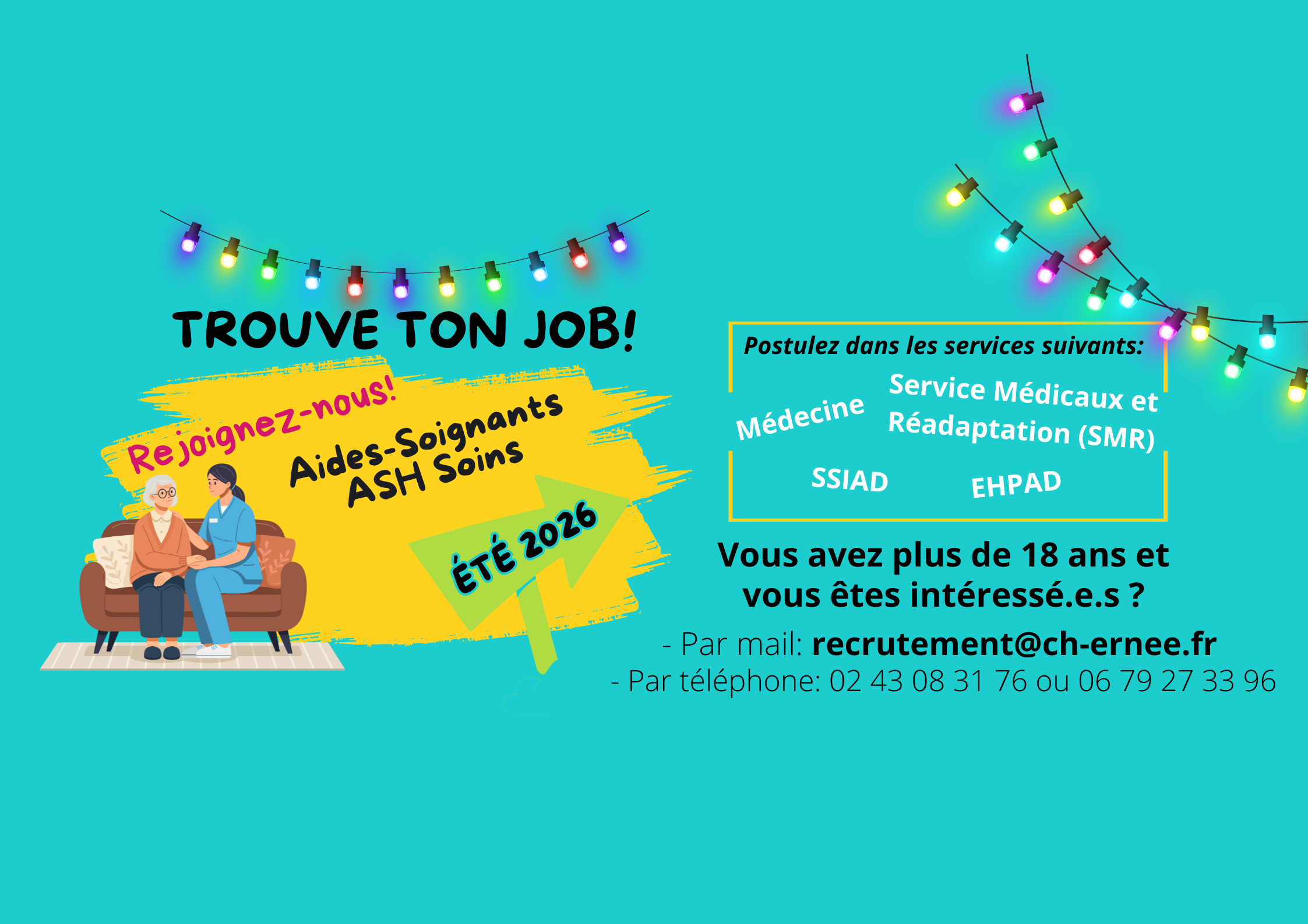 recrutement &eacute;t&eacute; 2026